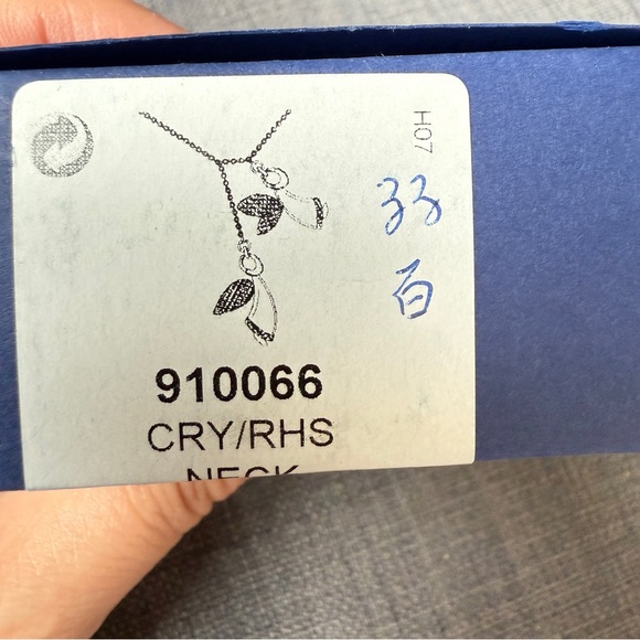 SWAROVSKI Dancing Angels Y-Necklace | Rhodium Plated with Crystal & Enamel - Picture 5 of 5